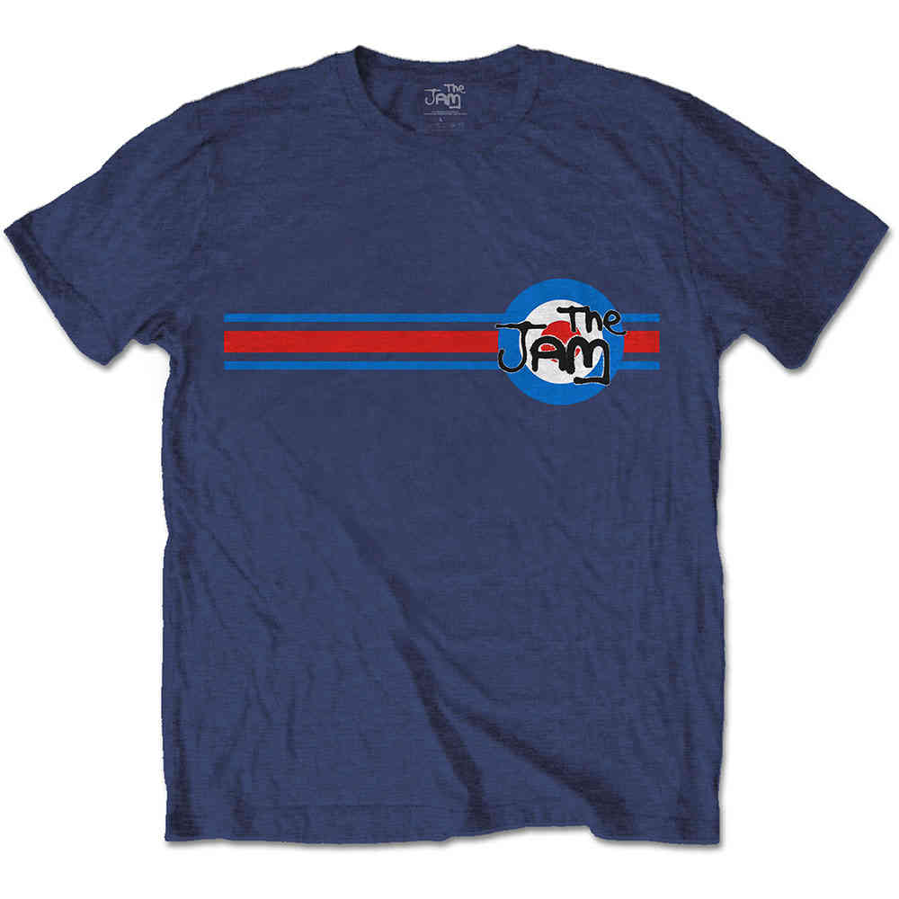 The Jam - Target Stripe Tshirt Homme - Bleu